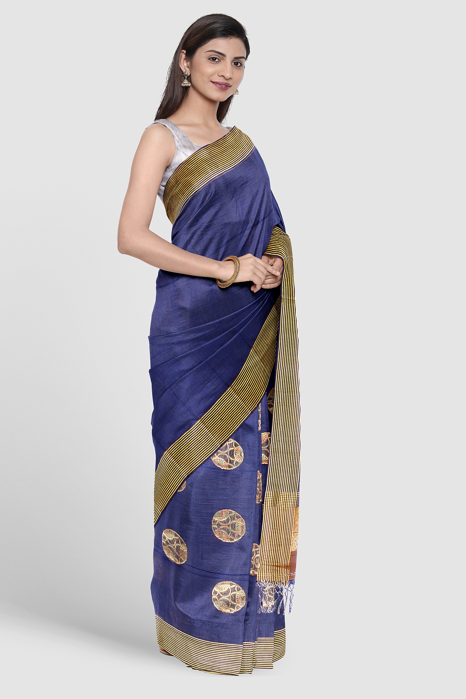 HANDLOOM,COTTON,TANGAILSAREE,NATURAL FEBRIC,HANDLOOM MARK - Image 2