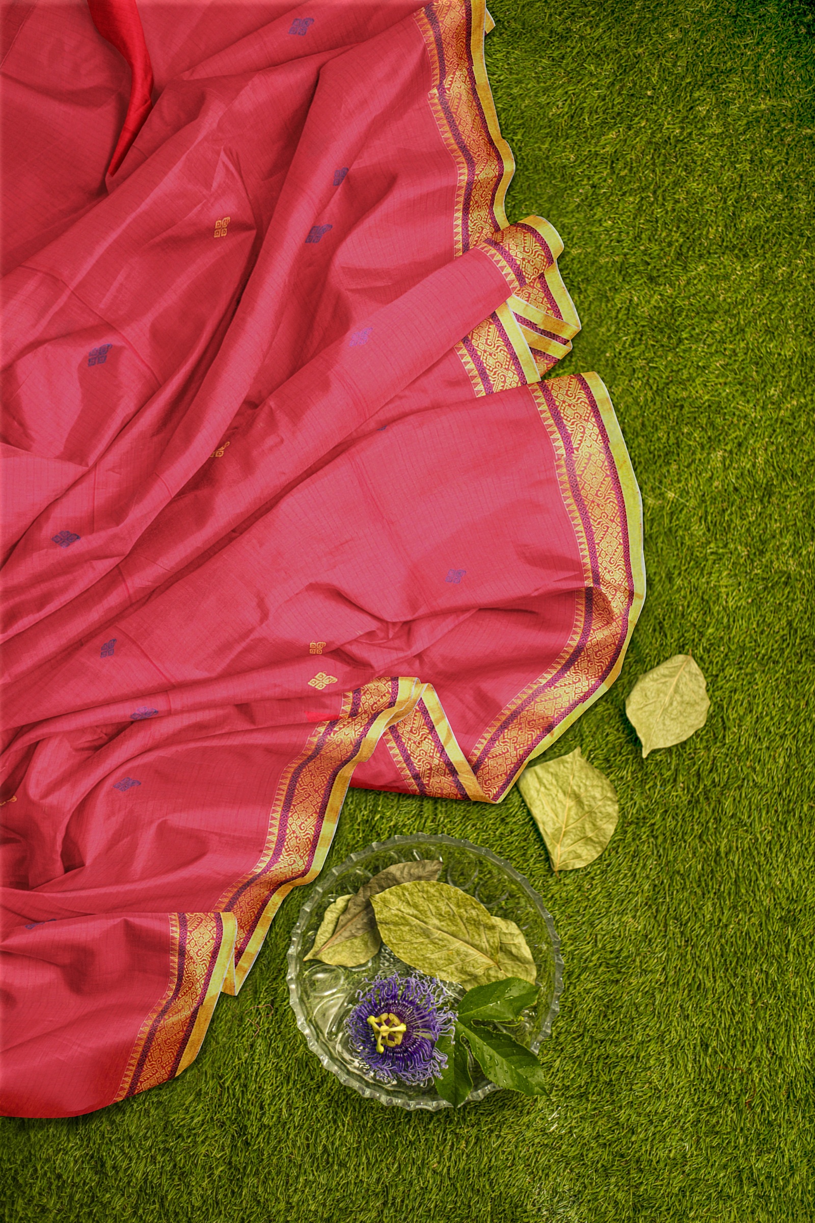 HANDLOOM,COTTON,TANGAILSAREE,NATURAL FEBRIC,HANDLOOM MARK - Image 4