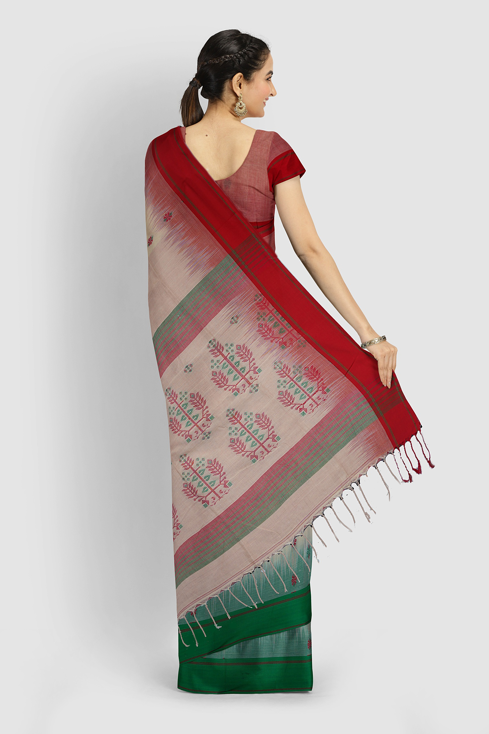 HANDLOOM,COTTON,TANGAILSAREE,NATURAL FEBRIC,HANDLOOM MARK - Image 4