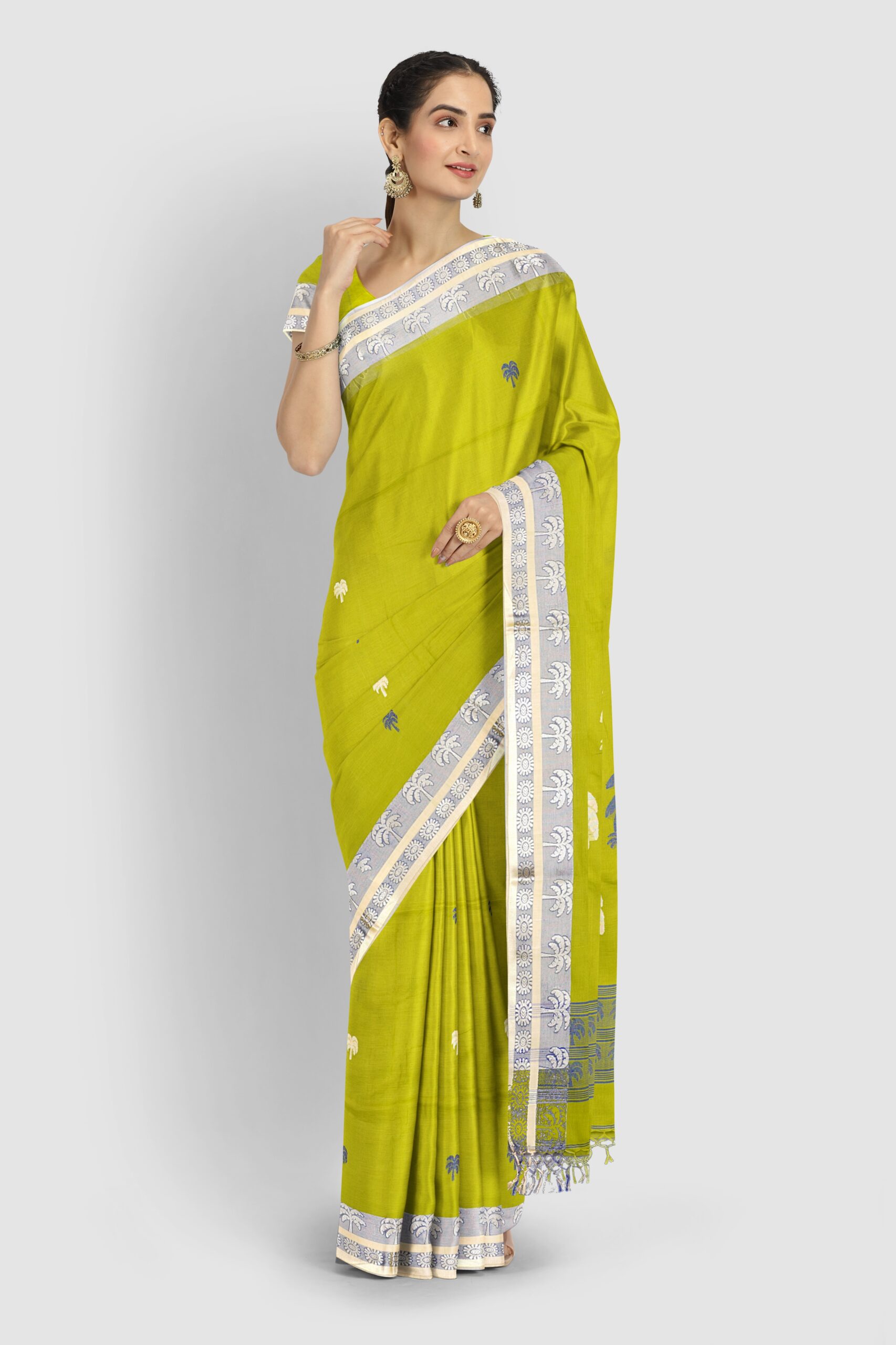 HANDLOOM,COTTON,TANGAILSAREE,NATURAL FEBRIC,HANDLOOM MARK - Image 4