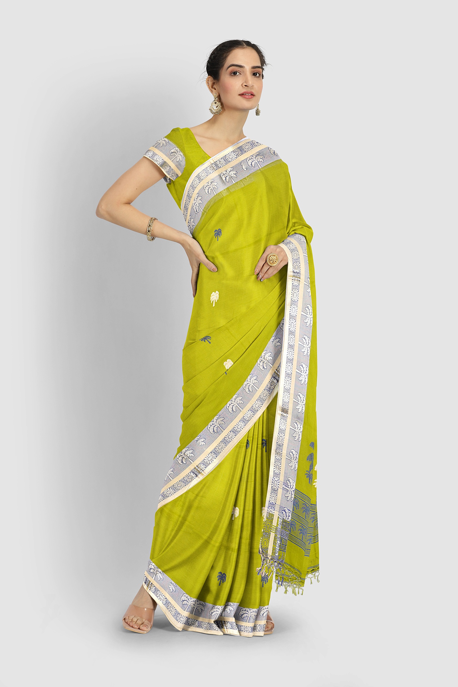 HANDLOOM,COTTON,TANGAILSAREE,NATURAL FEBRIC,HANDLOOM MARK - Image 5