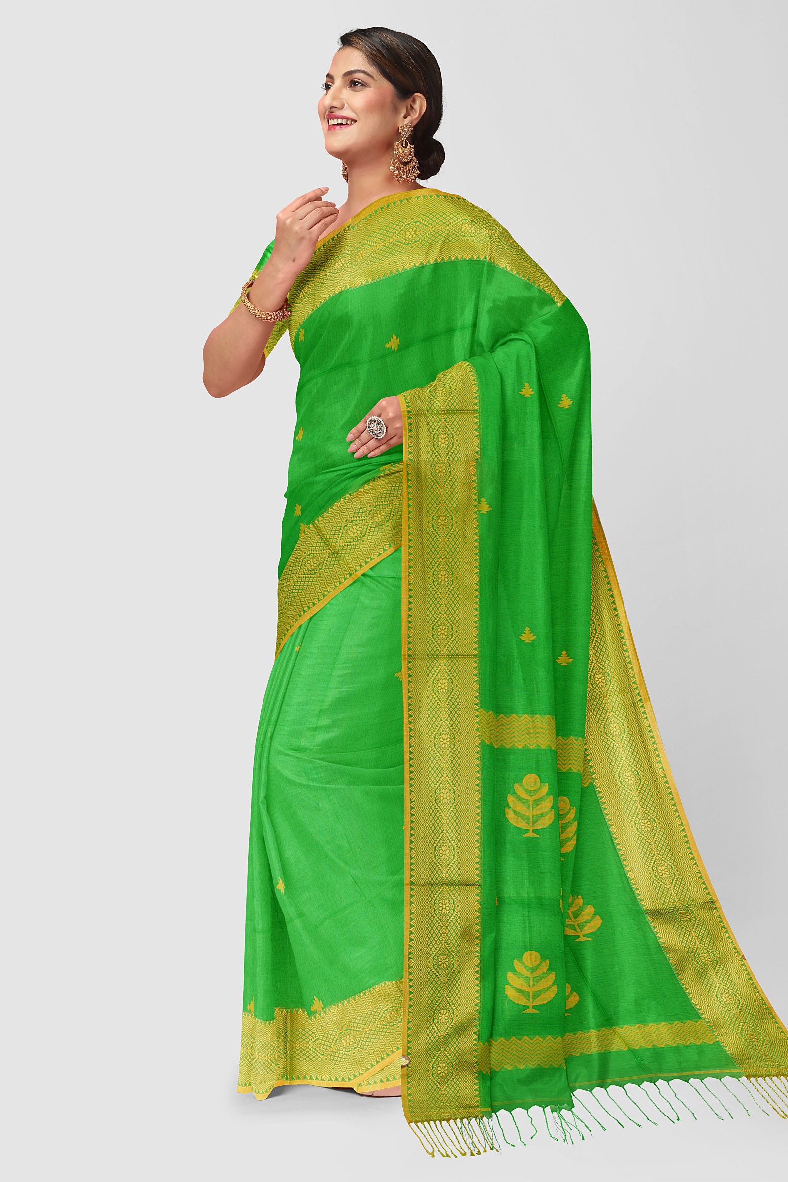 HANDLOOM,COTTON,TANGAILSAREE,NATURAL FEBRIC,HANDLOOM MARK - Image 5
