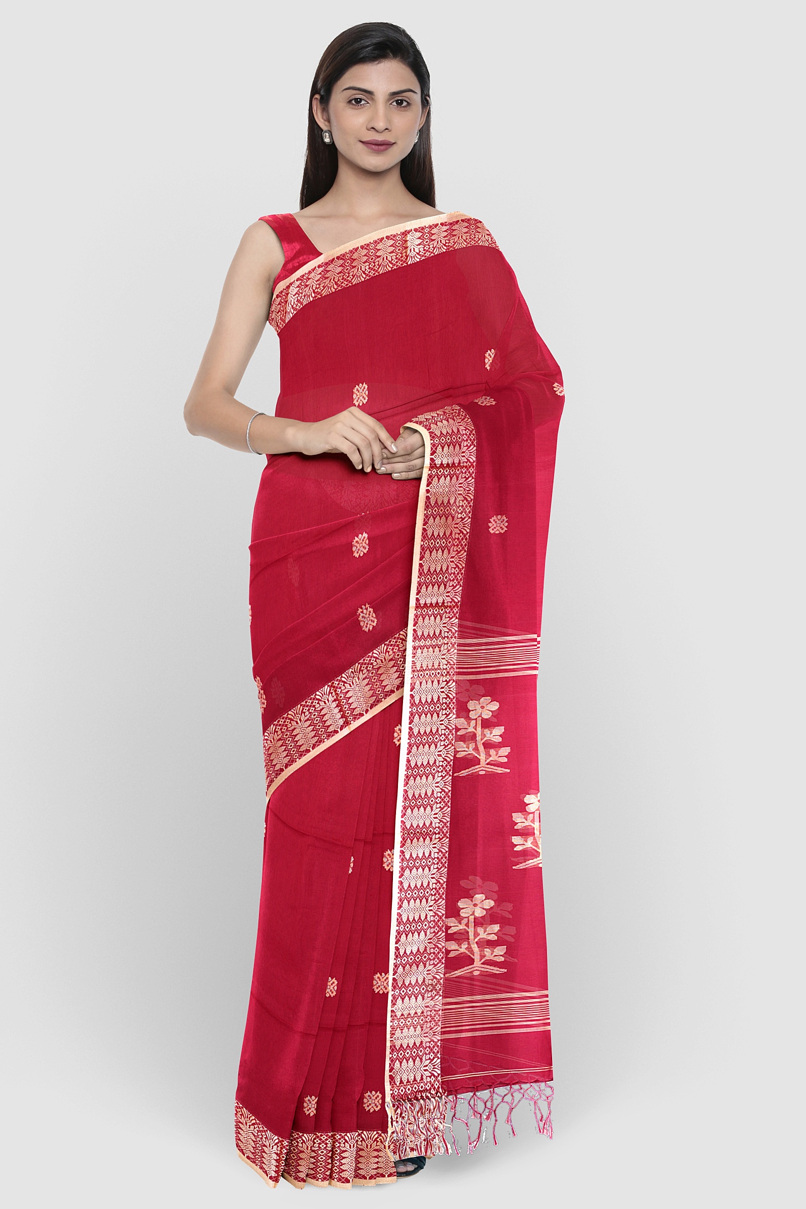 HANDLOOM,COTTON,TANGAILSAREE,NATURAL FEBRIC,HANDLOOM MARK - Image 2