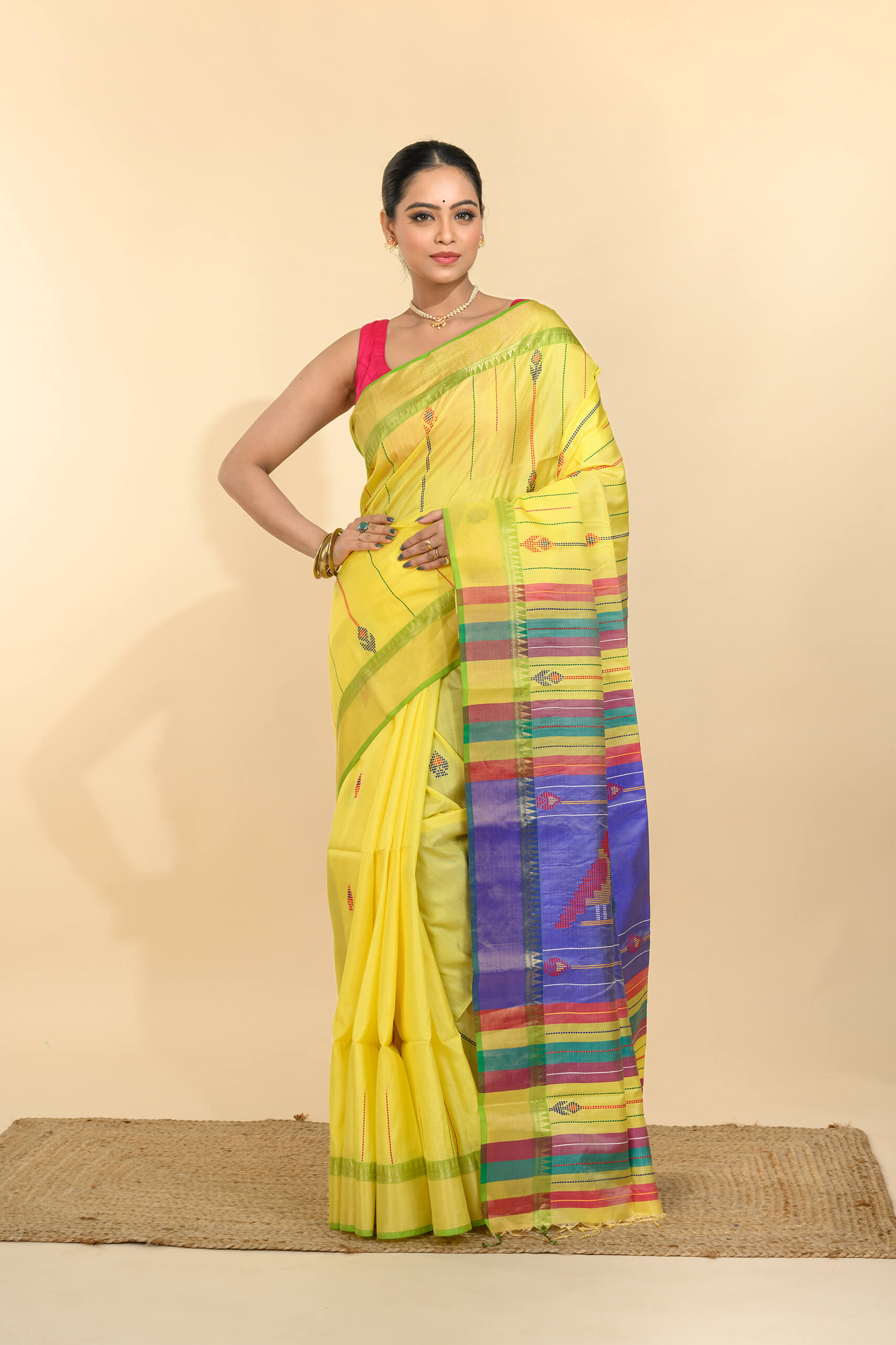 Kalakhetra Silk Saree – Tantvithi Nova Pure Silk - Image 2