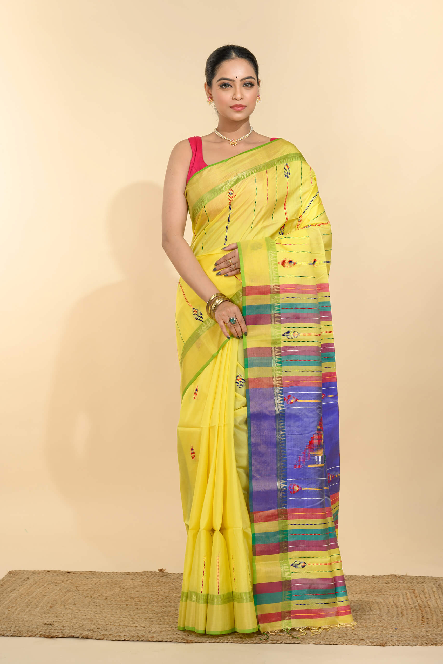 Kalakhetra Silk Saree – Tantvithi Nova Pure Silk - Image 3