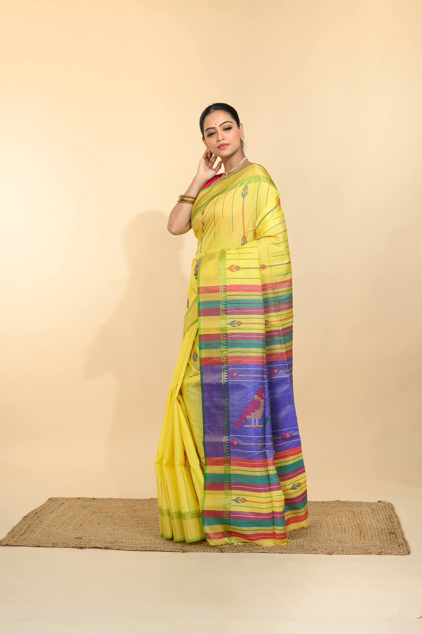 Kalakhetra Silk Saree – Tantvithi Nova Pure Silk - Image 4