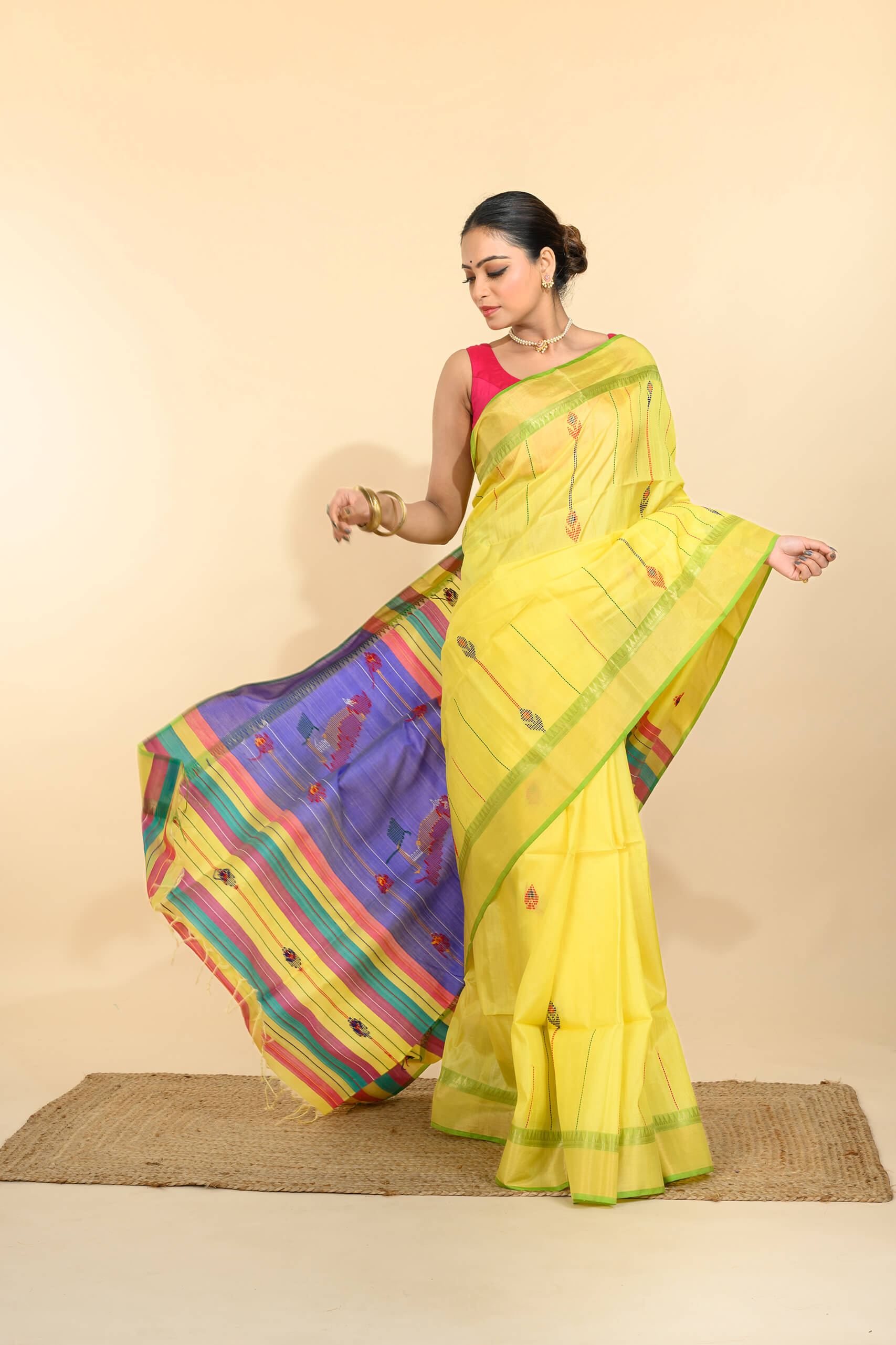 Kalakhetra Silk Saree – Tantvithi Nova Pure Silk - Image 5
