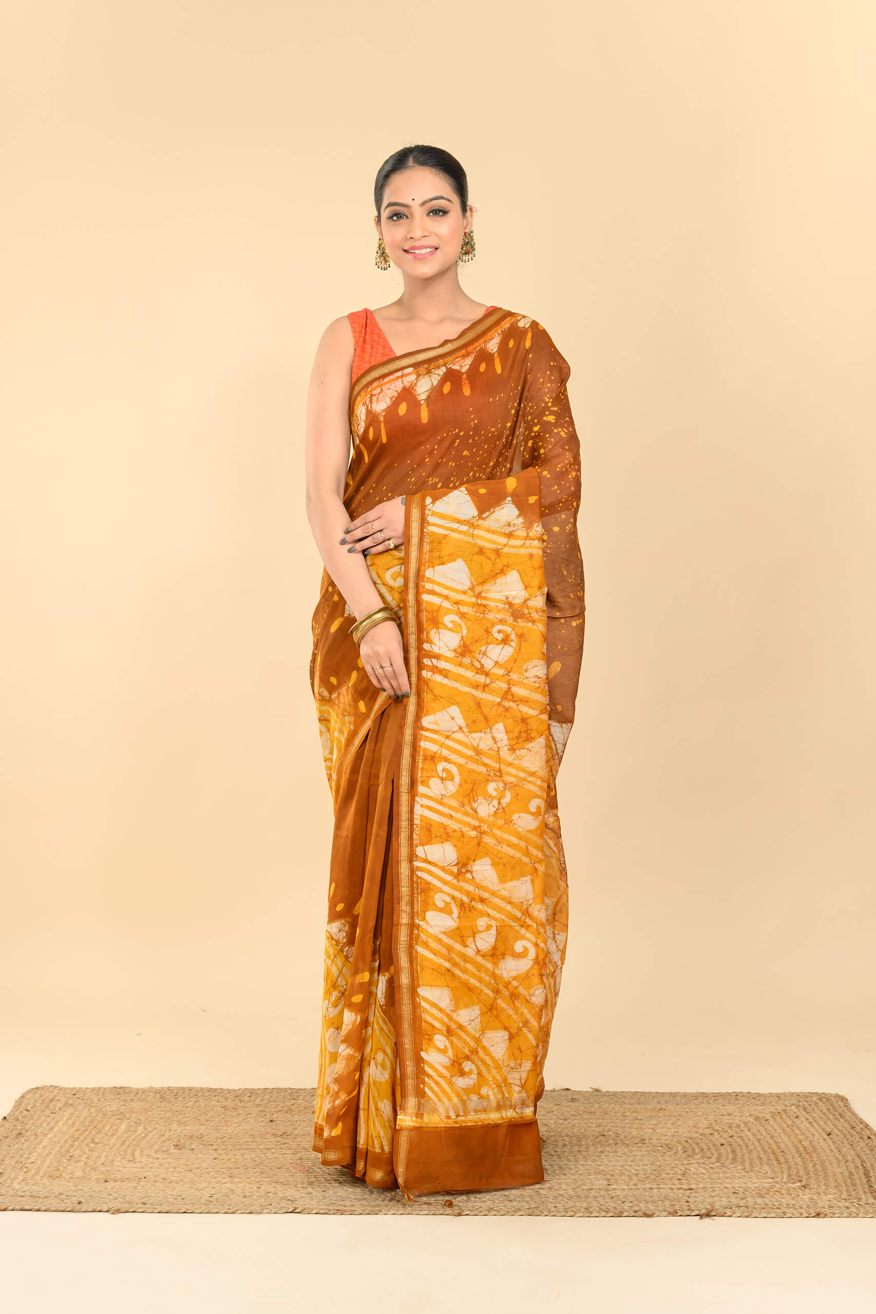 Silk Batik Saree | Tantvithi - Image 3