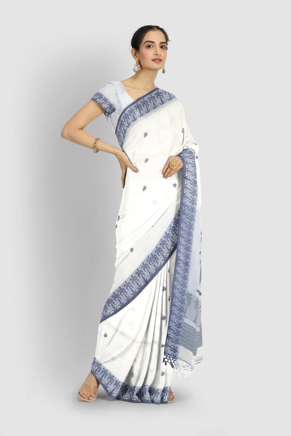 Tangail Cotton Saree | Pure Handloom Bengali Saree – Tantvithi
