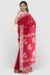 Red Cotton Saree - premium handcrafted Cotton from Tantvithi