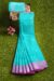 Sea Blue Tangail Cotton Saree - Image 5