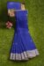 Navy Blue Tangail Cotton Saree - Image 2