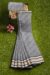 Grey Handloom Cotton Saree – Tantvithi Traditional Woven Saree - Image 3