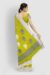 Olive Green Khaddar Cotton Saree - Image 3
