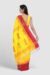 Mustard Yellow Khaddar Cotton Saree - Image 3