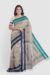 Steel Grey Tangail Cotton Saree - Image 4