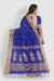 Navy Blue Tangail Khaddar Saree - Image 4