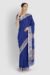 Navy Blue Cotton Tangail Saree - Image 3
