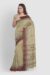Khaki Tangail Handloom Cotton Saree - Image 5