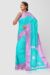 Sea Blue Tangail Cotton Saree - Image 2