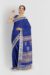 Navy Blue Cotton Tangail Saree - Image 5