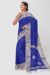 Navy Blue Tangail Cotton Saree - Image 5