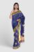 Navy Blue Tangail Khaddar Saree - Image 4