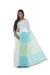 Pure Handloom Cotton Saree – Tantvithi Aqua Whisper - Image 4