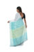 Pure Handloom Cotton Saree – Tantvithi Aqua Whisper - Image 3