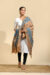 Tantvithi Neel Chakra Beige Geometric Shawl - Image 6