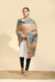 Tantvithi Neel Chakra Beige Geometric Shawl - Image 4