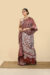 Art Silk Kantha Saree – Tantvithi Zira Maroon - Image 2