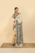 Semi Tussar Kantha Saree – Tantvithi Elira Cream Black - Image 3