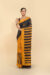 Cotton Batik Saree – Peetrekha Mustard Saree | Tantvithi - Image 3