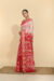 Chanderi Batik Silk Saree – Raktaraga Red Saree | Tantvithi - Image 4