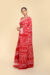 Raktrekha Red Cotton Batik Saree - Image 4