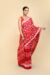 Raktrekha Red Cotton Batik Saree - Image 5