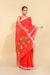 Jamdani Saree – Kusumlata Red Handloom Jamdani Saree | Tantvithi - Image 3