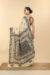 Semi Tussar Kantha Saree – Tantvithi Elira Cream Black