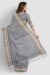Grey Handloom Cotton Saree – Tantvithi Traditional Woven Saree