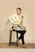 Ivory Silk Kantha Stole - Image 3