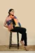 Rust Orange Kantha Check Stole - Image 3