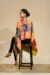 Rust Orange Kantha Check Stole - Image 4