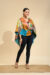 Multi Color Baul Kantha Art Silk Stole - Image 2