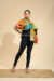 Multi Color Baul Kantha Art Silk Stole - Image 3