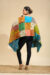 Multi Color Baul Kantha Art Silk Stole - Image 4