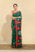 Bottle Green Kantha Cotton Saree - Image 3