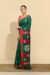 Bottle Green Kantha Cotton Saree - Image 4
