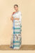 Off-White Cotton Kantha Saree - Image 4